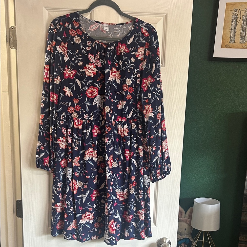 Old Navy Blue Floral Dress